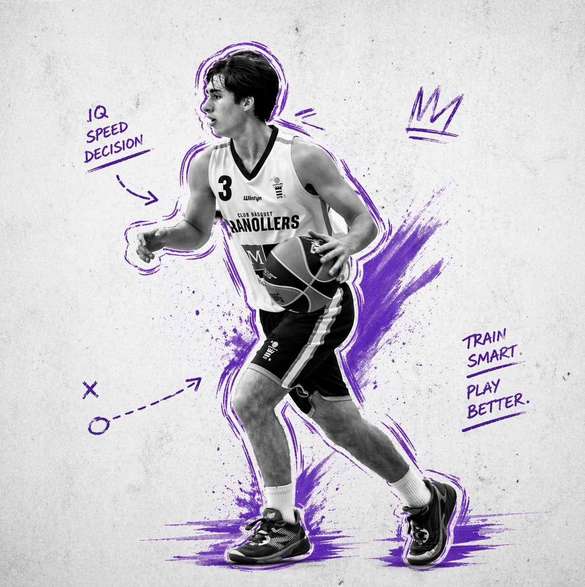 Ernest training with the ball